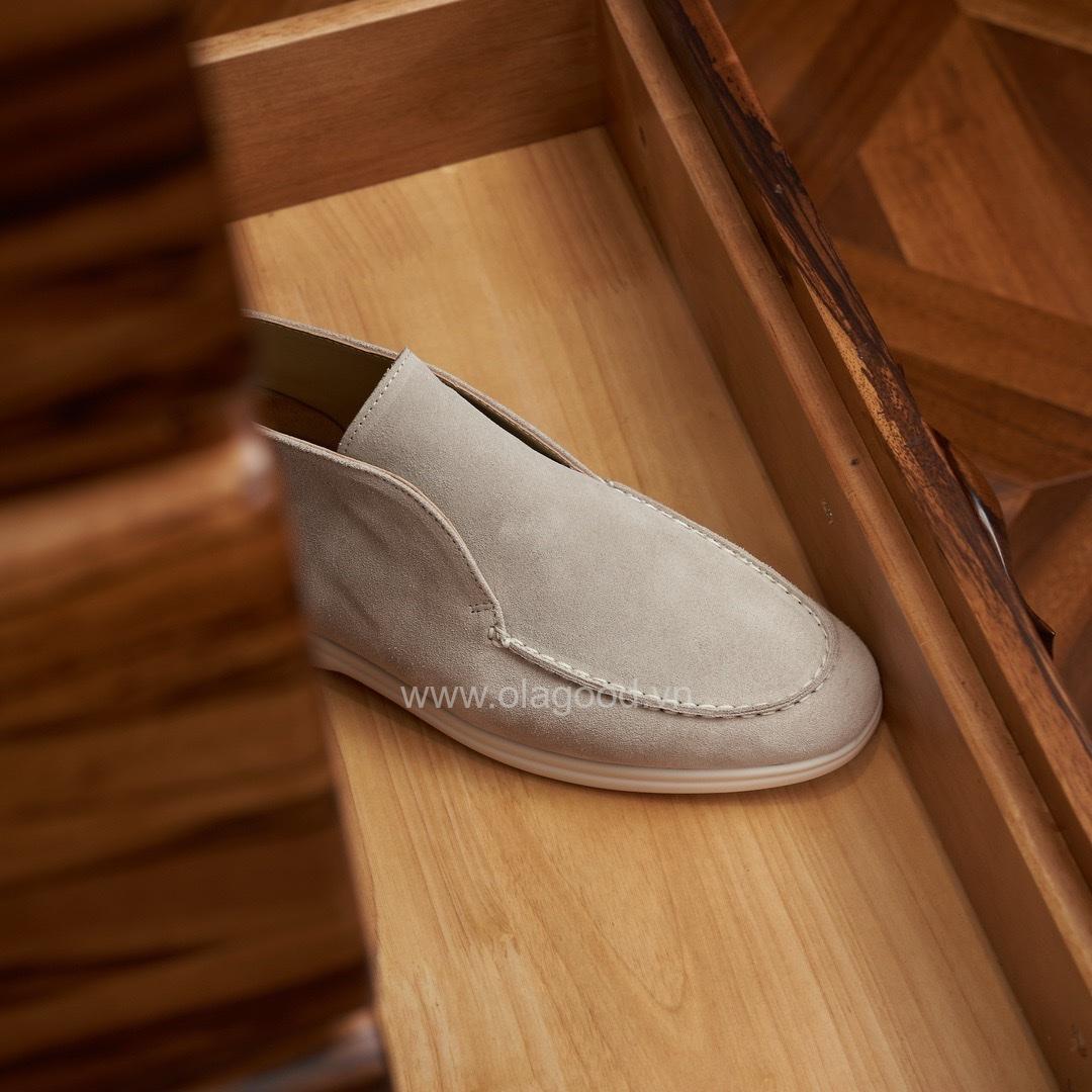 Boot nam cổ ngắn da lộn cao cấp màu quả mơ - ZBC017B - Hình ảnh 9