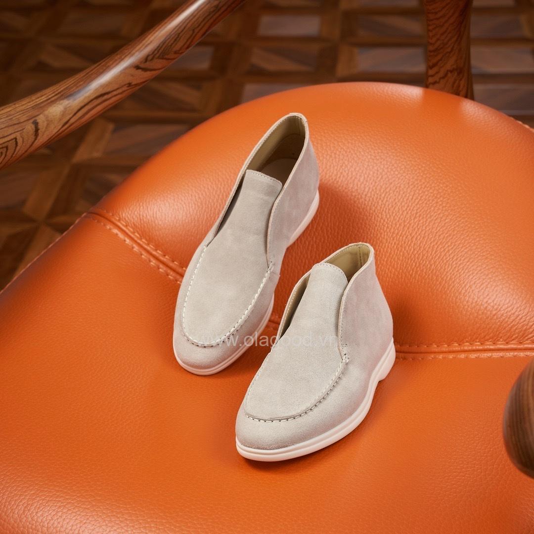 Boot nam cổ ngắn da lộn cao cấp màu quả mơ - ZBC017B - Hình ảnh 10