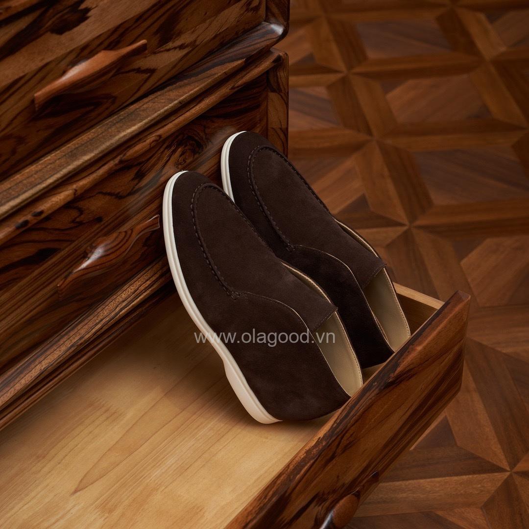 Boot nam cổ ngắn da lộn cao cấp màu cafe - ZBC015B - Hình ảnh 11