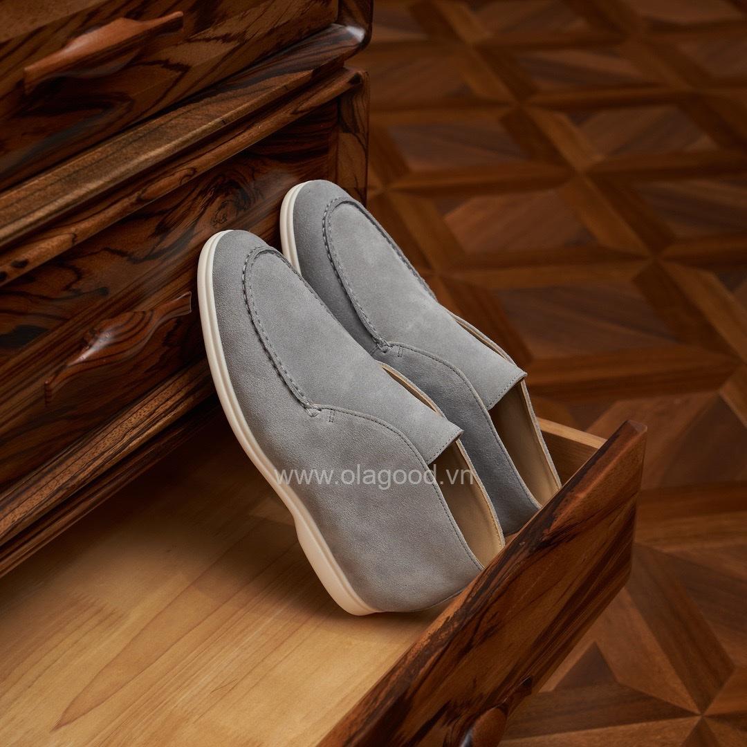 Boot nam cổ ngắn da lộn cao cấp màu tro núi lửa - ZBC018B - Hình ảnh 11