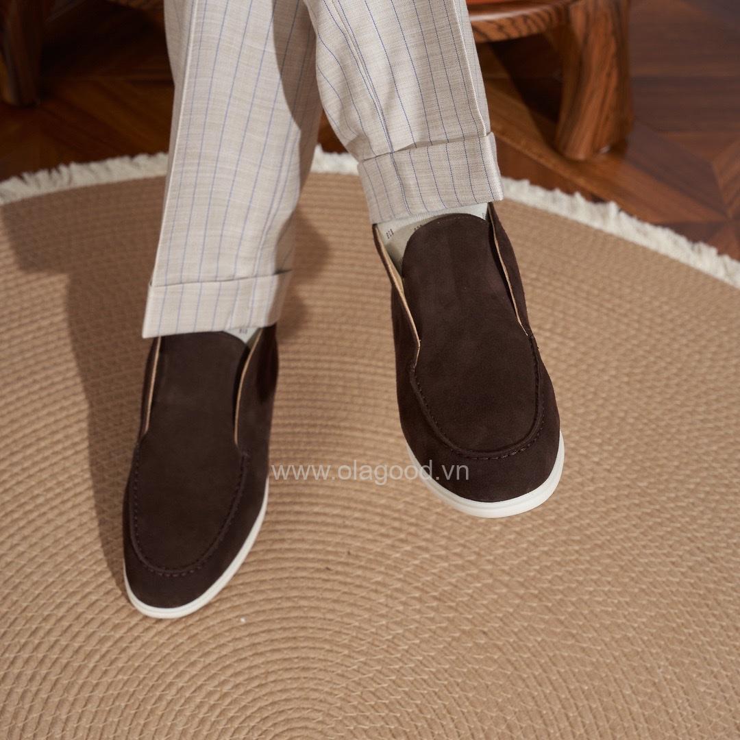 Boot nam cổ ngắn da lộn cao cấp màu cafe - ZBC015B - Hình ảnh 13
