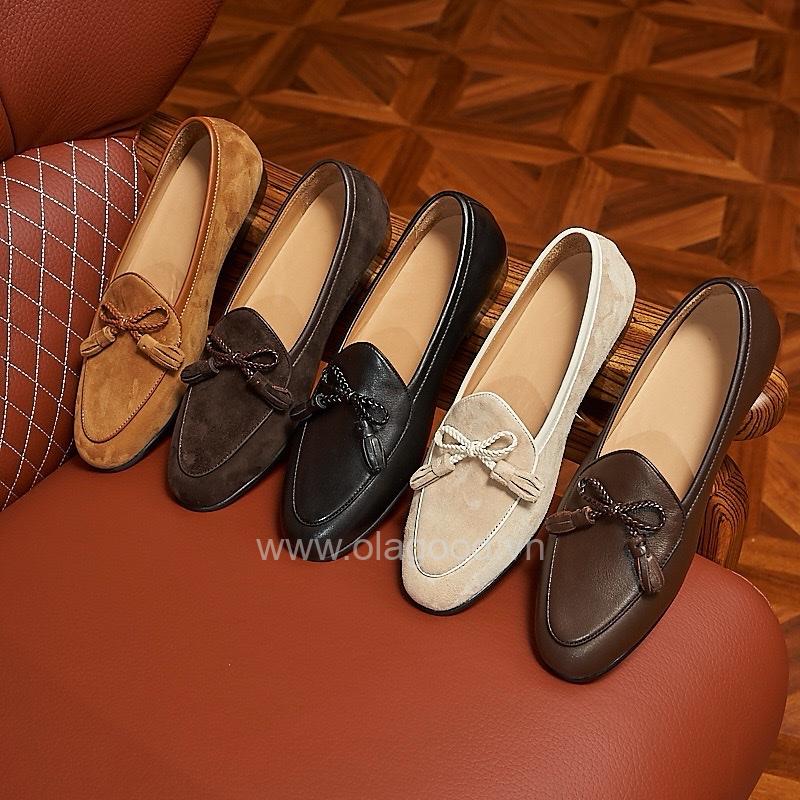 Giày loafer tassel belgian da lộn cao cấp - ZLTB017B - Hình ảnh 15