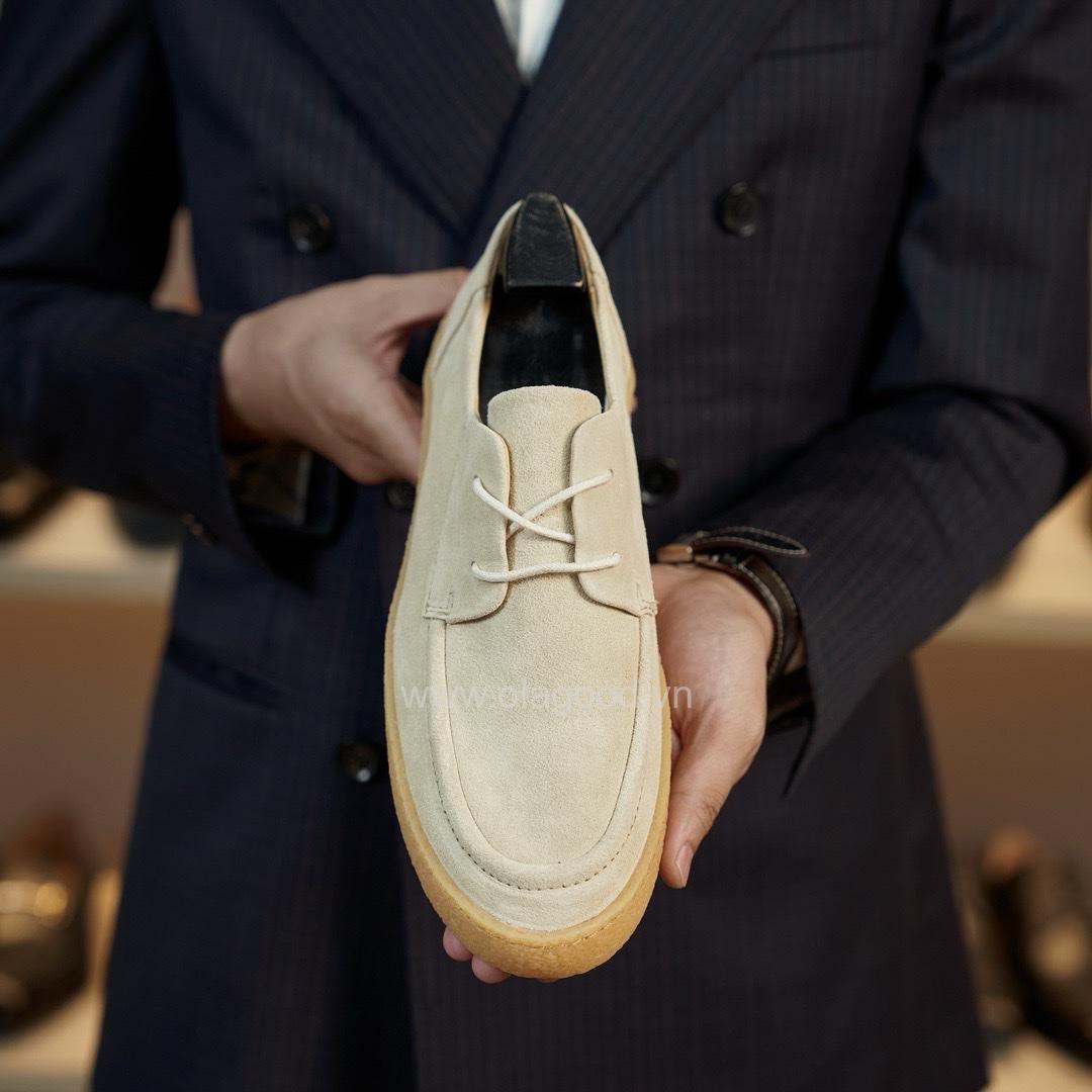 Giày derby 2 mắt da lộn cao cấp - ZDH014B - Hình ảnh 15