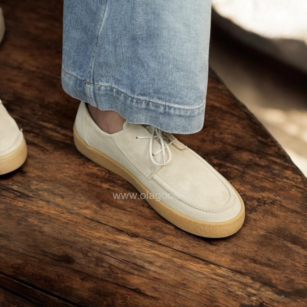 Giày derby 2 mắt da lộn cao cấp - ZDH014B - Hình ảnh 12