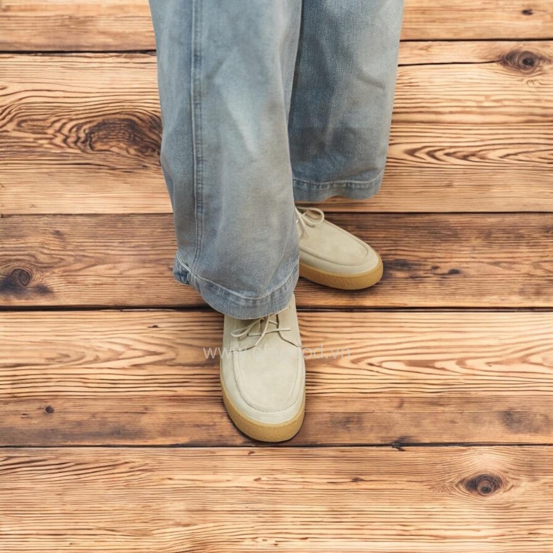 Giày derby 2 mắt da lộn cao cấp - ZDH014B - Hình ảnh 13