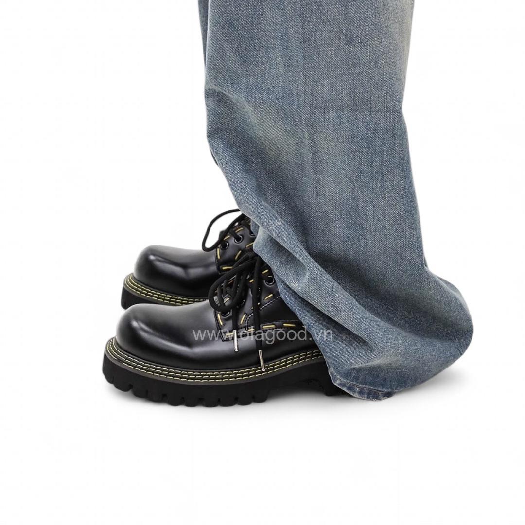 Giày derby chunky da bê cao cấp - ZDC015B - Hình ảnh 16