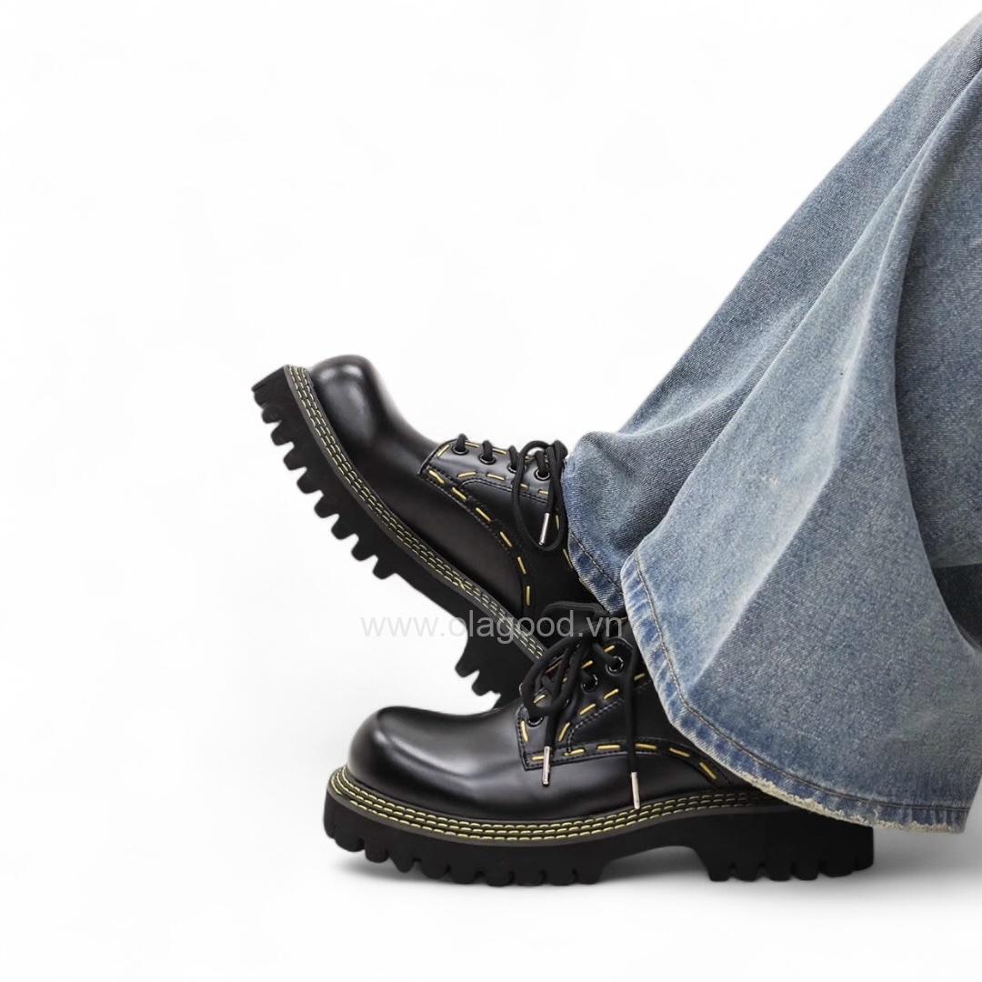 Giày derby chunky da bê cao cấp - ZDC015B - Hình ảnh 17