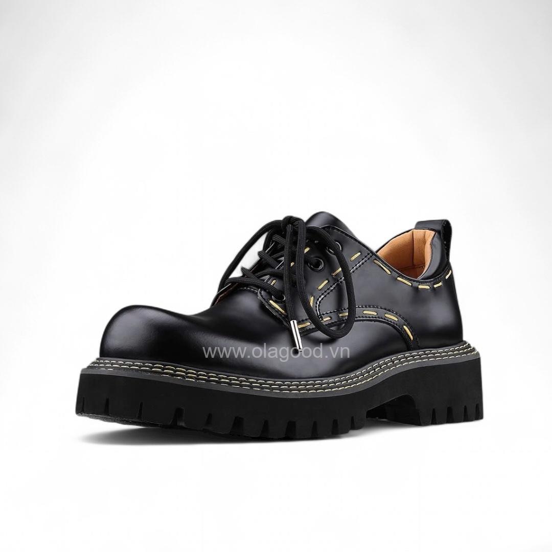 Giày derby chunky da bê cao cấp - ZDC015B - Hình ảnh 6