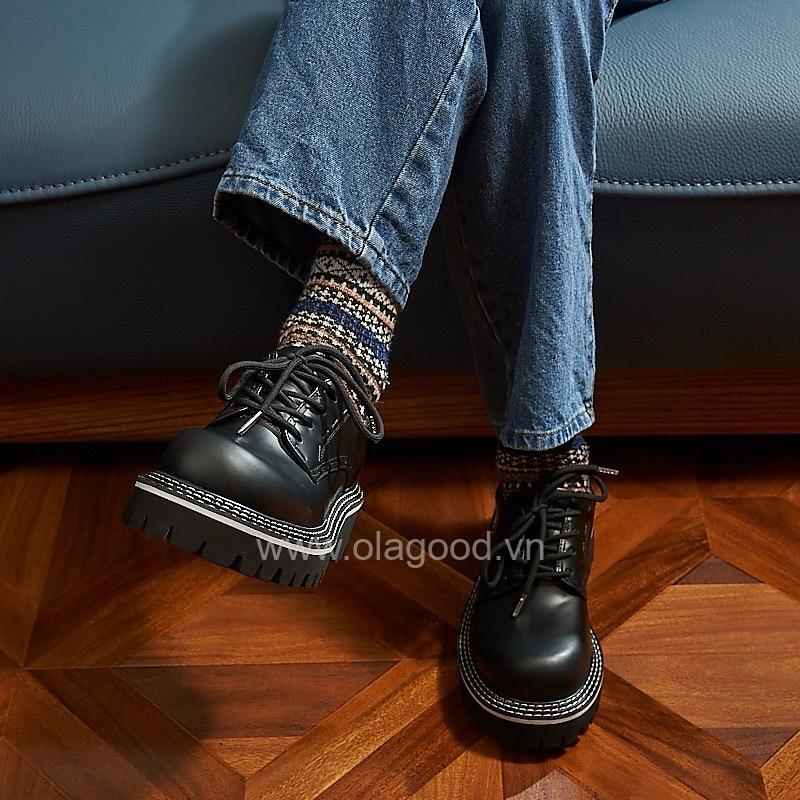 Giày derby chunky da bê cao cấp - ZDC015B - Hình ảnh 22