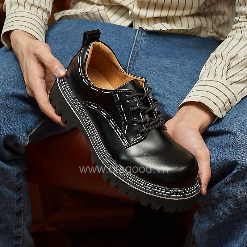 Giày derby chunky da bê cao cấp - ZDC015B - Hình ảnh 25