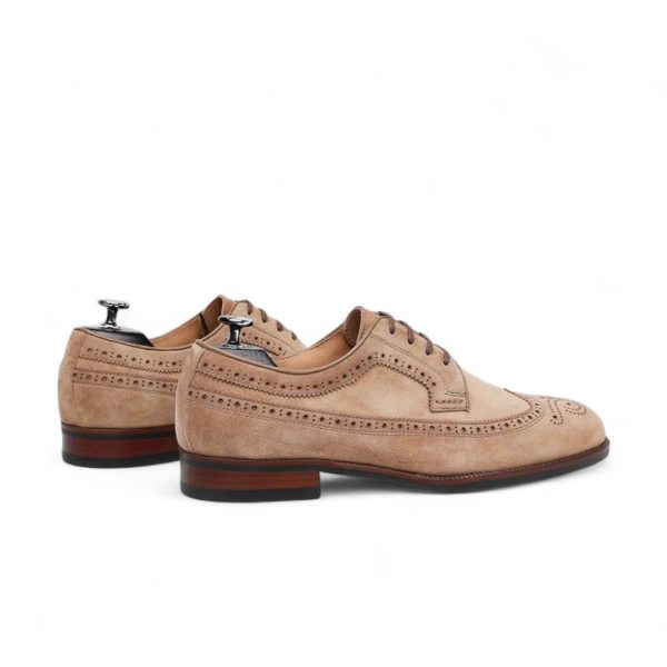 Giày derby longwing da cashmere pháp cao cấp - ZDL016B - Hình ảnh 8