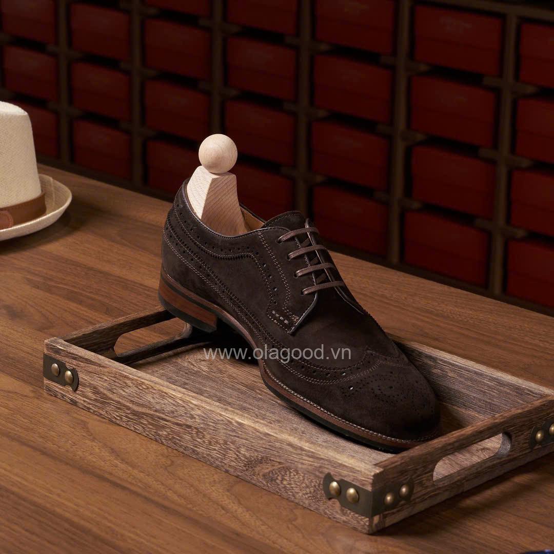 Giày derby longwing da cashmere pháp cao cấp - ZDL016B - Hình ảnh 21