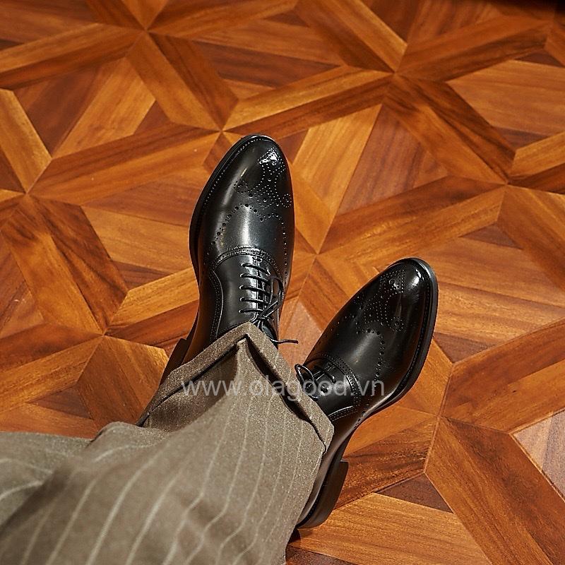 Giày oxford adelaide họa tiết medallion da bê nhập khẩu - ZOA016B - Hình ảnh 17