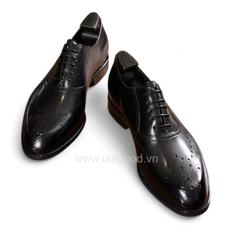 Giày oxford adelaide họa tiết medallion da bê nhập khẩu - ZOA016B - Hình ảnh 4