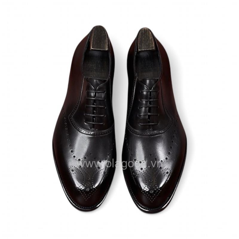 Giày oxford adelaide họa tiết medallion da bê nhập khẩu - ZOA016B - Hình ảnh 3