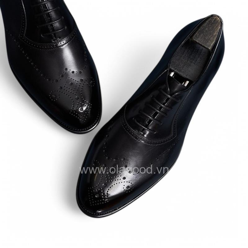 Giày oxford adelaide họa tiết medallion da bê nhập khẩu - ZOA016B - Hình ảnh 10