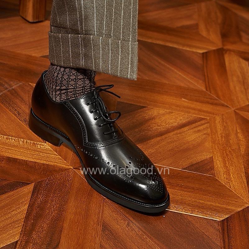 Giày oxford adelaide họa tiết medallion da bê nhập khẩu - ZOA016B - Hình ảnh 14