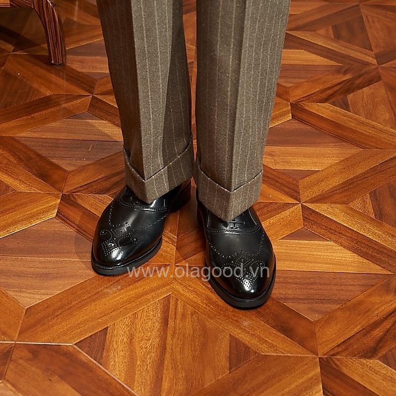 Giày oxford adelaide họa tiết medallion da bê nhập khẩu - ZOA016B - Hình ảnh 15