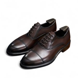 Giày oxford captoe da bê cao cấp - ZOC015B