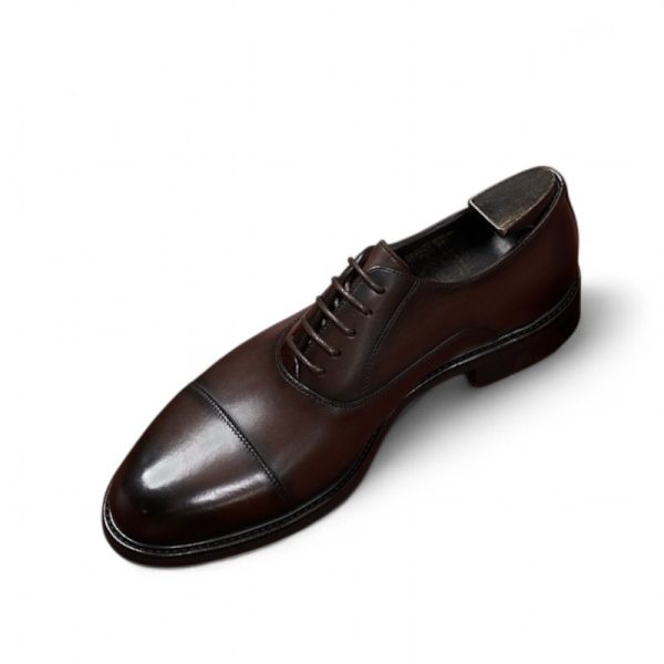Giày oxford captoe da bê cao cấp - ZOC015B - Hình ảnh 4