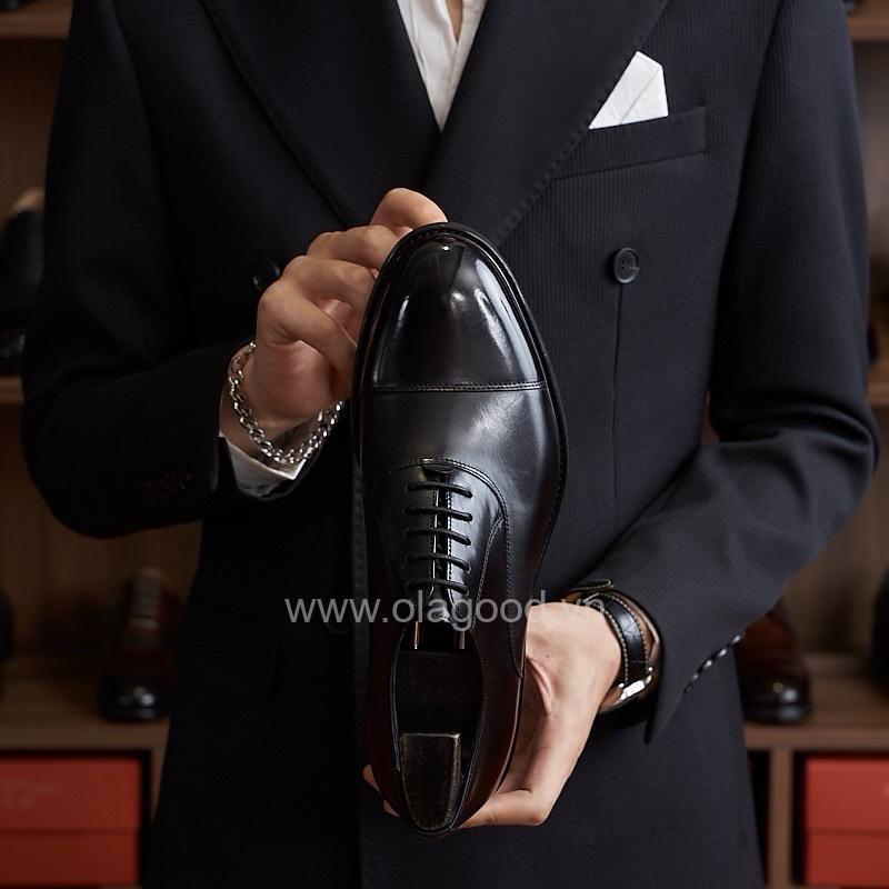 Giày oxford captoe da bê cao cấp - ZOC015B - Hình ảnh 22
