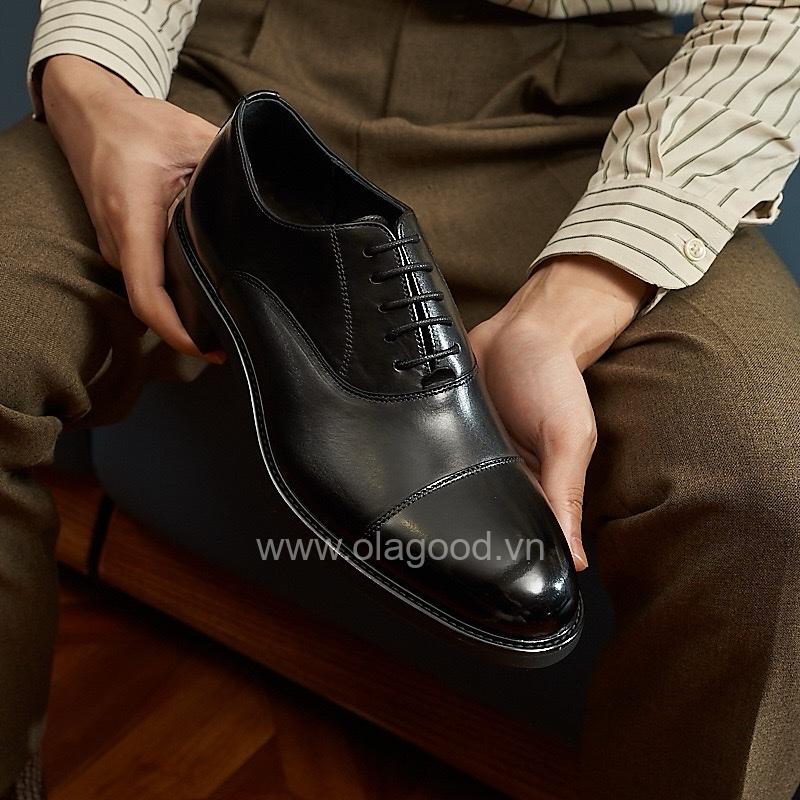 Giày oxford captoe da bê cao cấp - ZOC015B - Hình ảnh 21