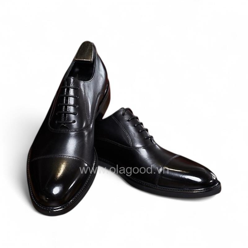 Giày oxford captoe da bê cao cấp - ZOC015B - Hình ảnh 9