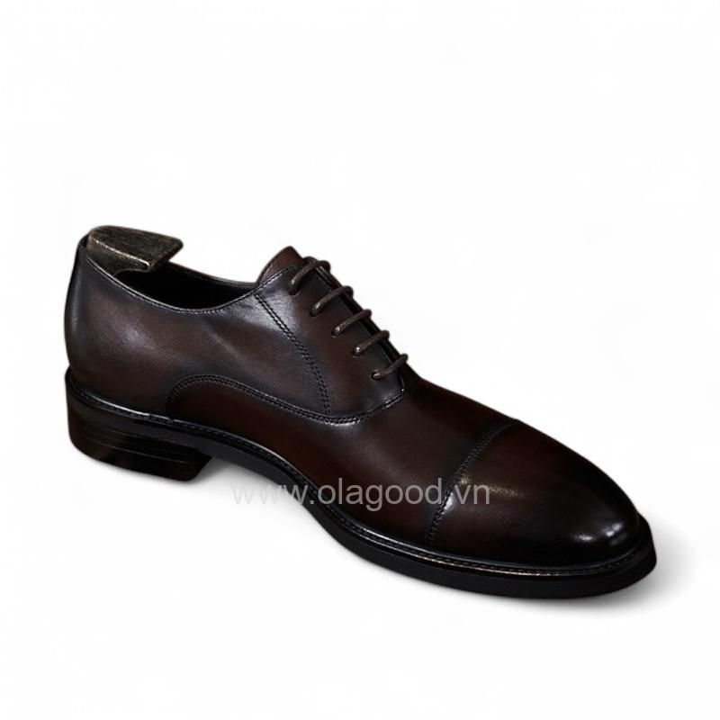 Giày oxford captoe da bê cao cấp - ZOC015B - Hình ảnh 6
