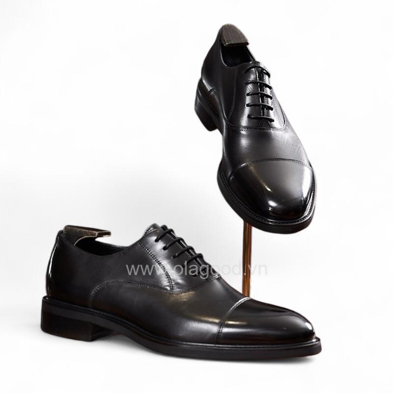 Giày oxford captoe da bê cao cấp - ZOC015B - Hình ảnh 10