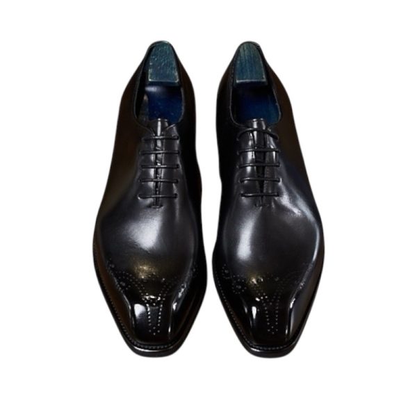 Giày oxford wholecut họa tiết medallion da  bê cao cấp - ZOW014B - Hình ảnh 3