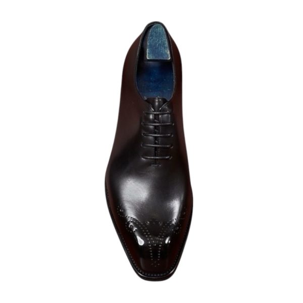 Giày oxford wholecut họa tiết medallion da  bê cao cấp - ZOW014B - Hình ảnh 6