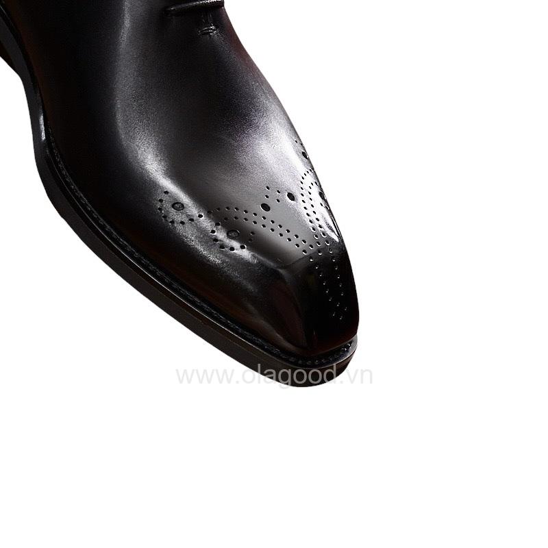 Giày oxford wholecut họa tiết medallion da bê cao cấp - ZOW014B - Hình ảnh 8