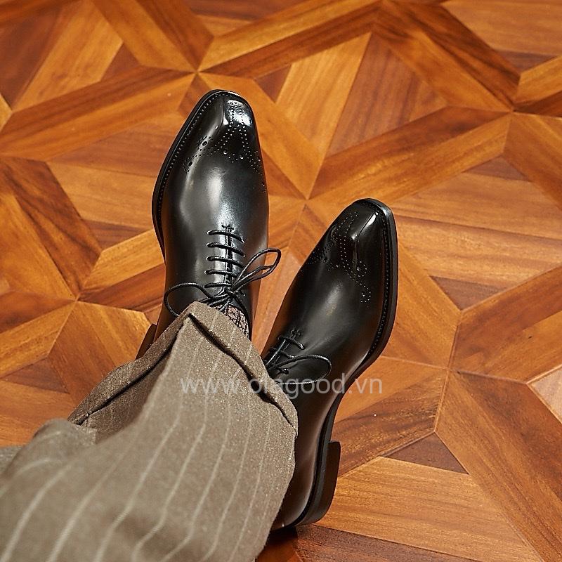 Giày oxford wholecut họa tiết medallion da bê cao cấp - ZOW014B - Hình ảnh 12