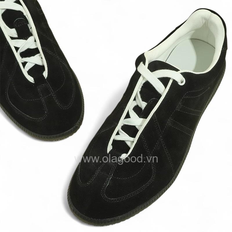 Giày thể thao nam da lộn cao cấp màu đen - ZSK0119B - Hình ảnh 5