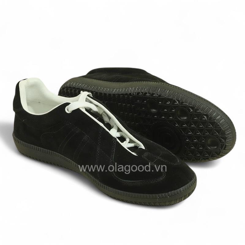 Giày thể thao nam da lộn cao cấp màu đen - ZSK0119B - Hình ảnh 7