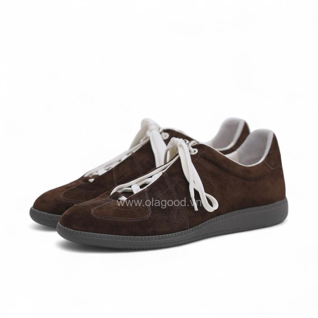 Giày thể thao nam da lộn cao cấp màu nâu - ZSK0120B - Hình ảnh 3