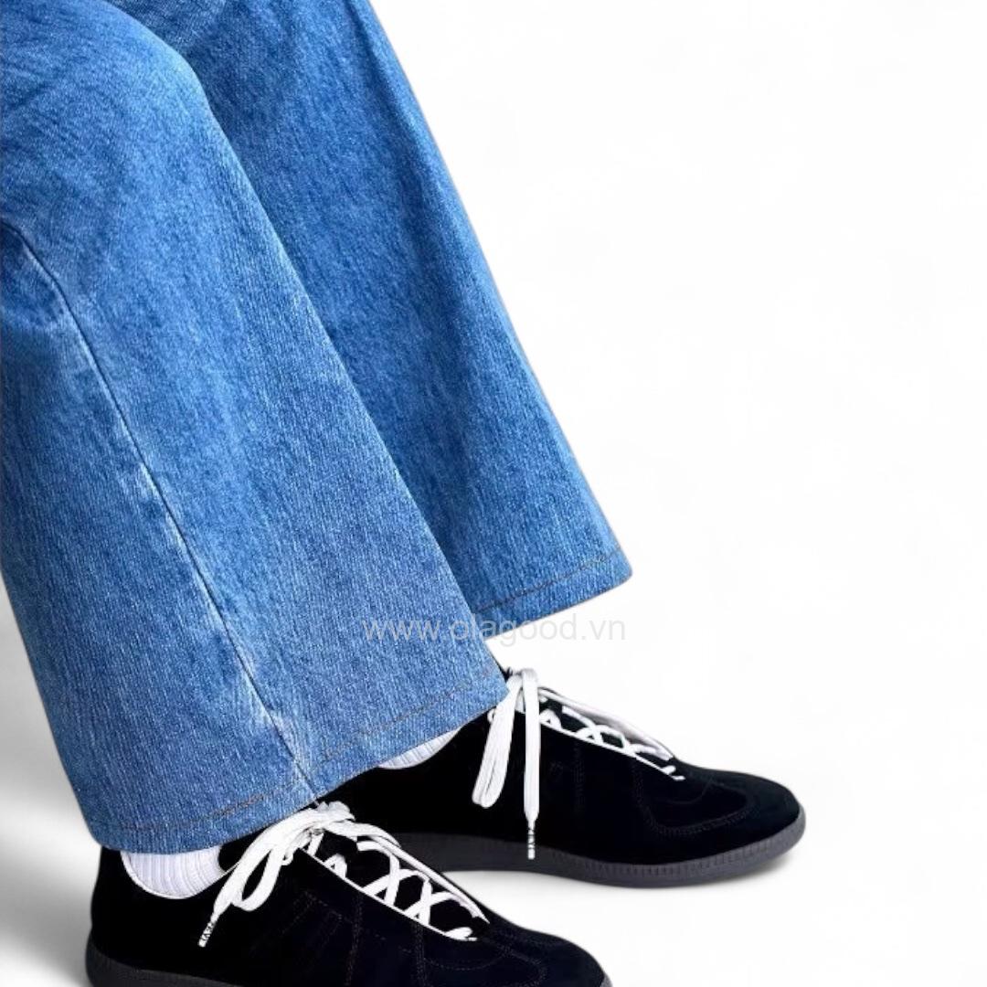 Giày thể thao nam da lộn cao cấp màu đen - ZSK0119B - Hình ảnh 13