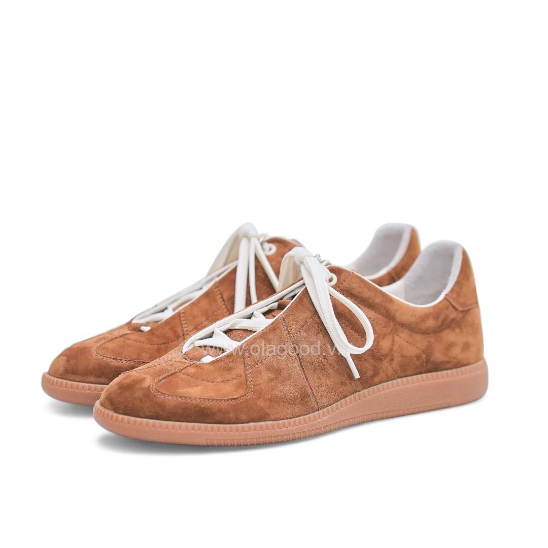 Giày thể thao nam da lộn cao cấp màu nâu - ZSK0120B