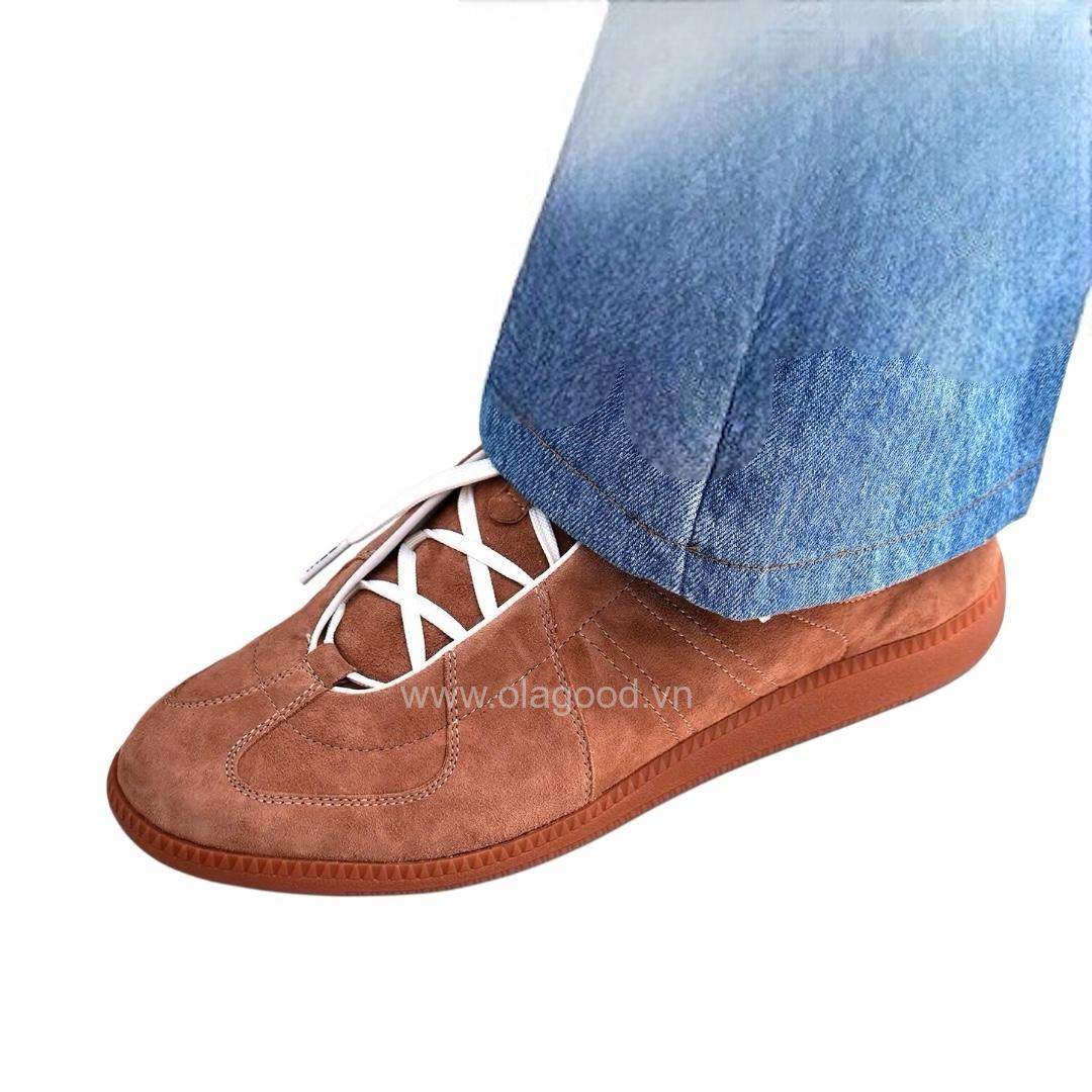 Giày thể thao nam da lộn cao cấp màu nâu - ZSK0120B - Hình ảnh 10