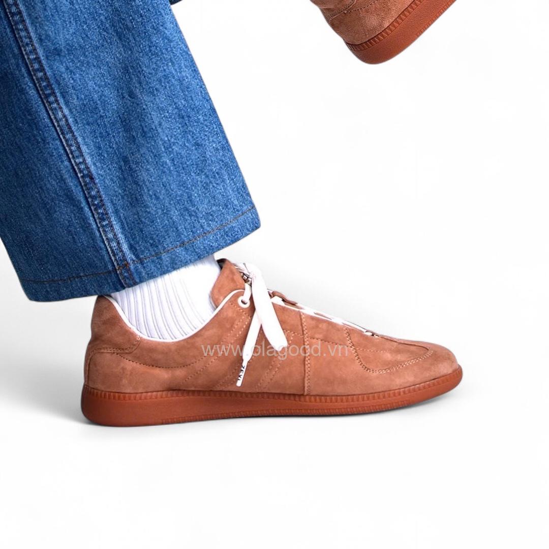 Giày thể thao nam da lộn cao cấp màu nâu - ZSK0120B - Hình ảnh 12