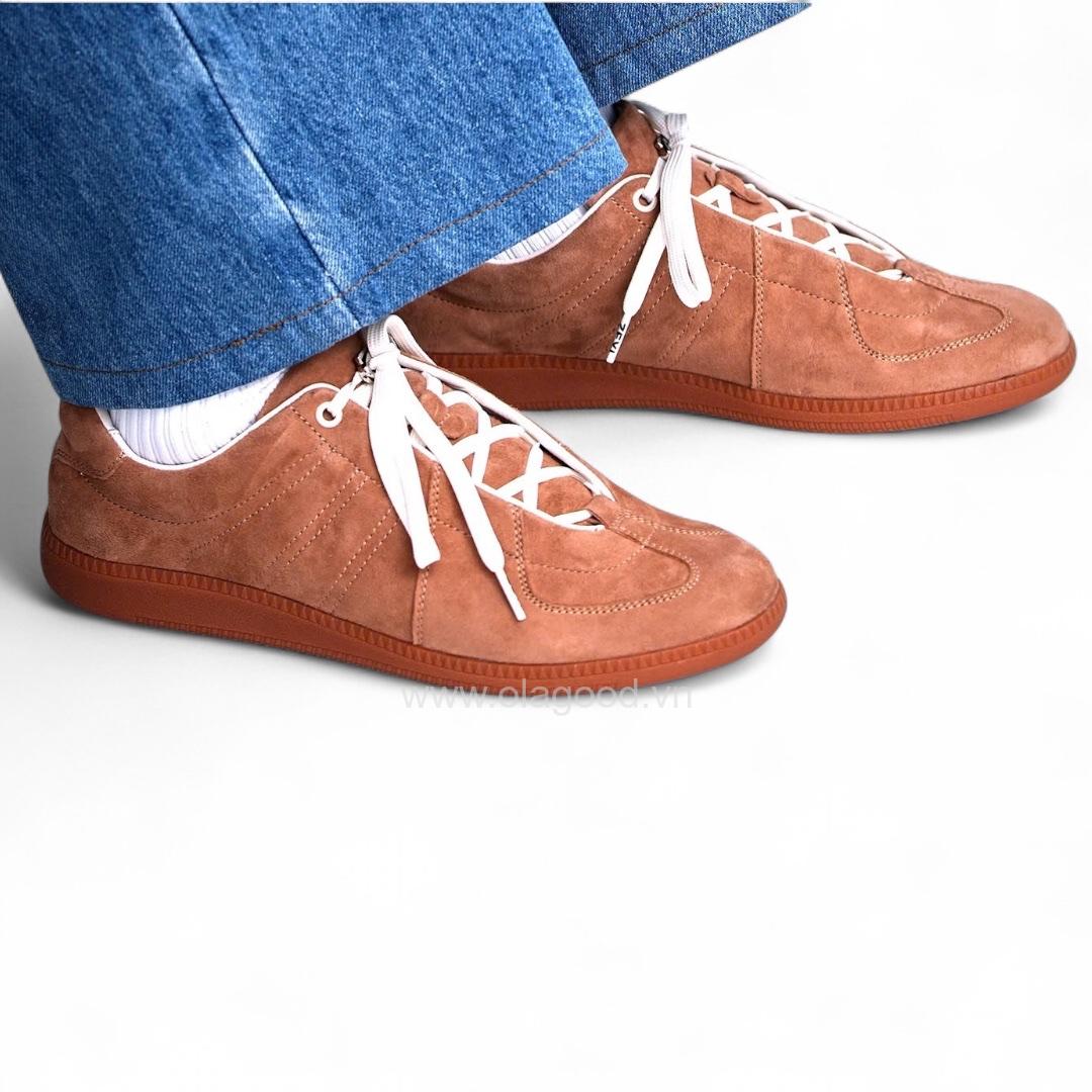 Giày thể thao nam da lộn cao cấp màu nâu - ZSK0120B - Hình ảnh 15