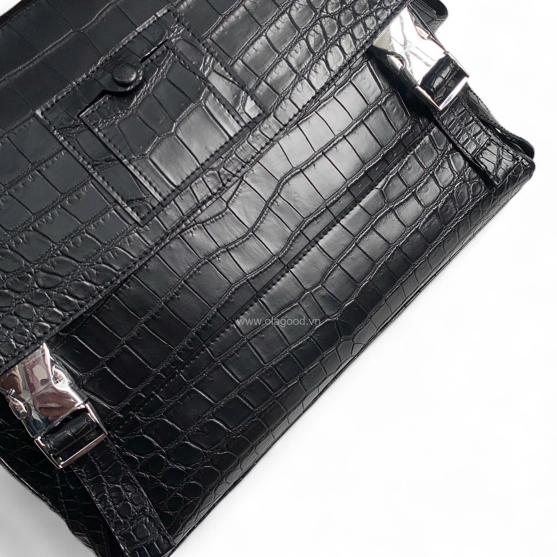 Túi đeo chéo Ipad da cá sấu nile - TCD015S - Hình ảnh 6