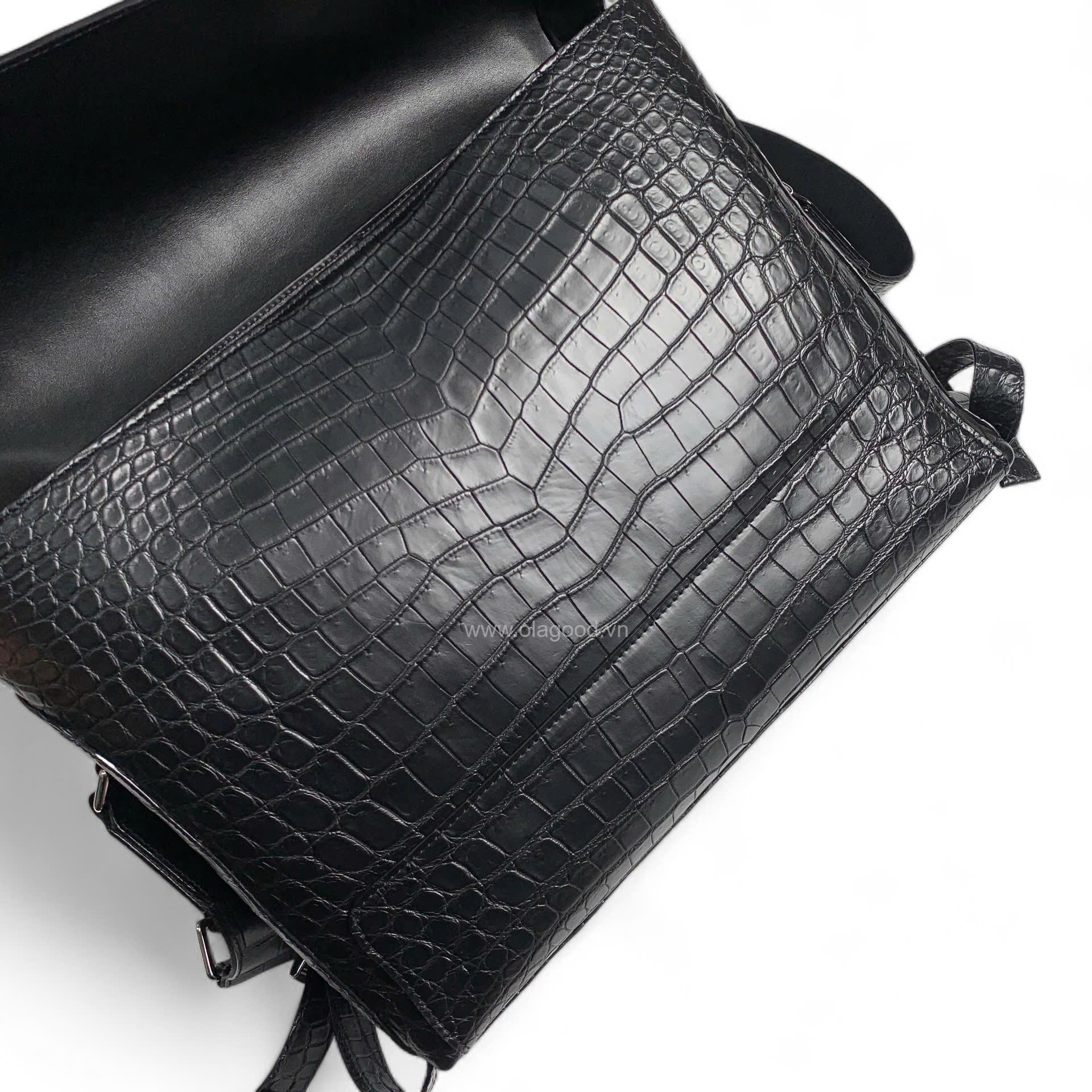 Túi đeo chéo Ipad da cá sấu nile - TCD015S - Hình ảnh 7