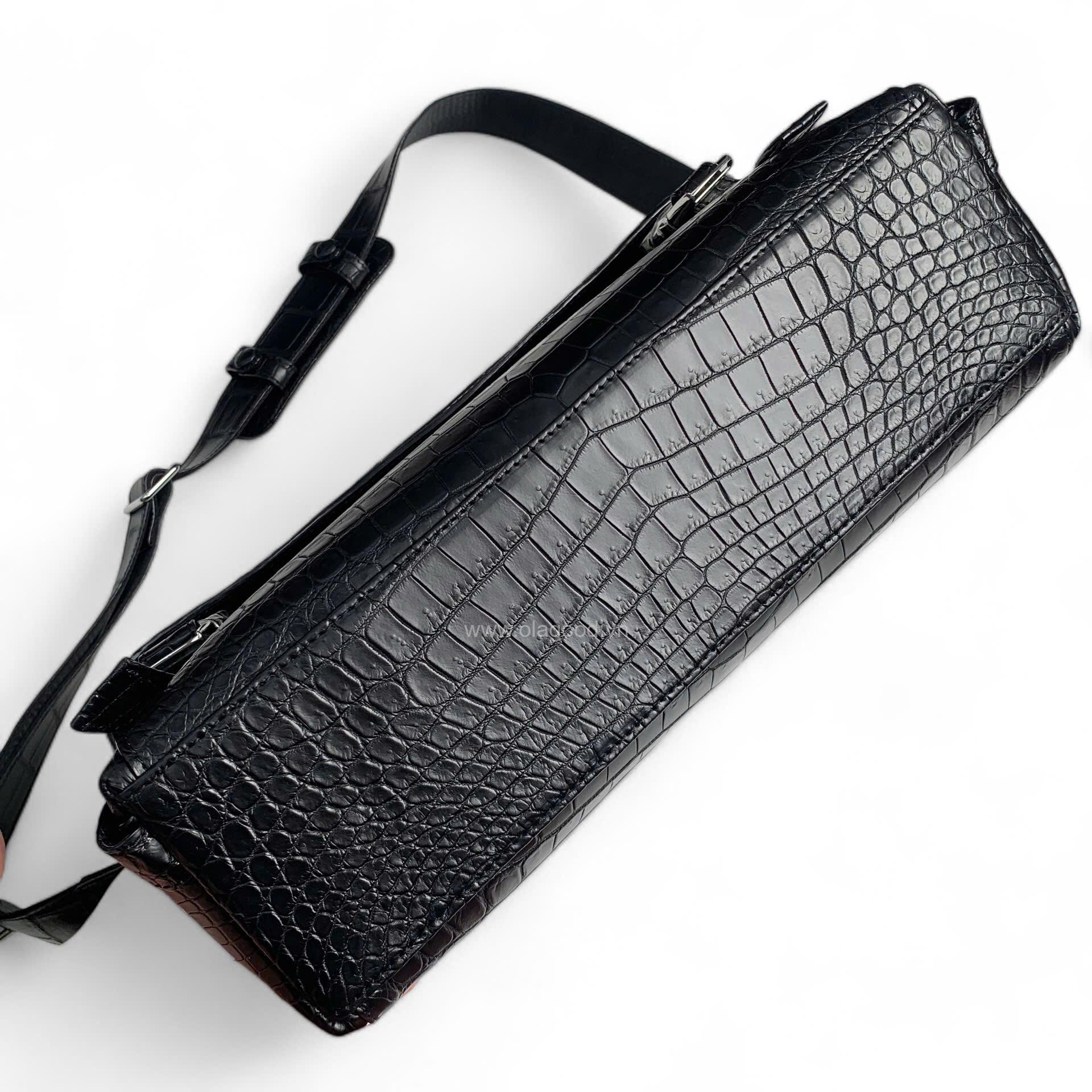 Túi đeo chéo Ipad da cá sấu nile - TCD015S - Hình ảnh 9