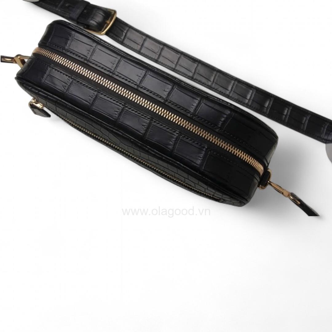 Túi đeo chéo da cá sấu nile mờ nhập khẩu - TDC016S - Hình ảnh 8