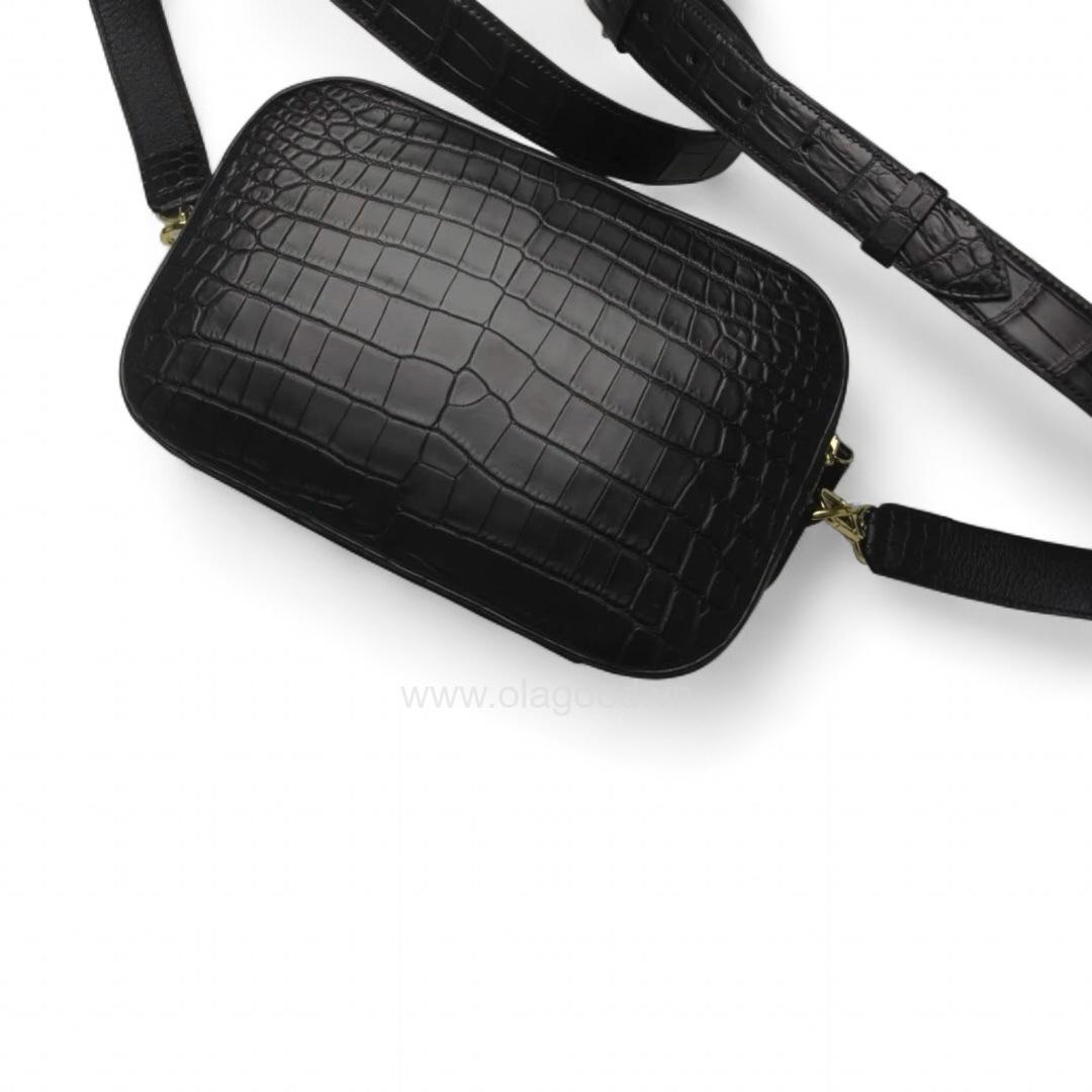 Túi đeo chéo da cá sấu nile mờ nhập khẩu - TDC016S - Hình ảnh 5