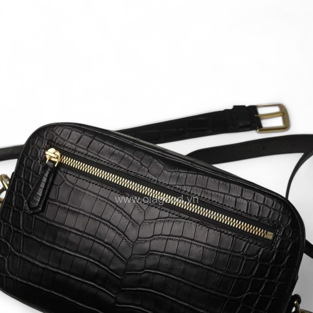 Túi đeo chéo da cá sấu nile mờ nhập khẩu - TDC016S - Hình ảnh 9