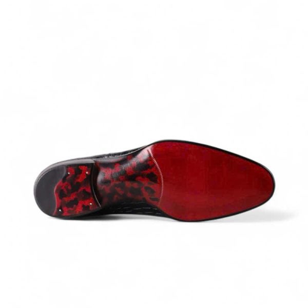 Giày Oxford Plain Toe Medallion da cá sấu nile cao cấp - Cấu trúc goodyear handmade - GOGY0137S - Hình ảnh 8