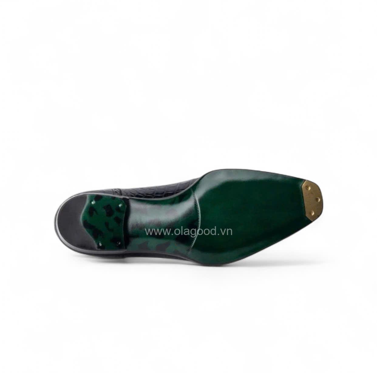 Giày derby da cá sấu nile - Goodyear handmade - GDGY0128S - Hình ảnh 6