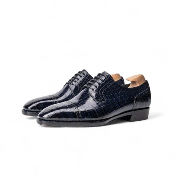 Giày derby da cá sấu nile - Goodyear handmade - GDGY0128S